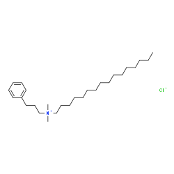 ChemSpider 2D Image | N,N-Dimethyl-N-(3-phenylpropyl)-1-hexadecanaminium chloride | C27H50ClN