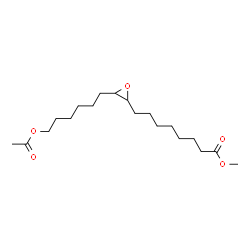 ChemSpider 2D Image | Methyl 8-[3-(6-acetoxyhexyl)-2-oxiranyl]octanoate | C19H34O5