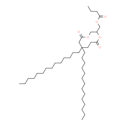 ChemSpider 2D Image | 1-(Butyryloxy)-3-(palmitoyloxy)-2-propanyl stearate | C41H78O6
