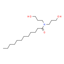 ChemSpider 2D Image | N,N-Bis(3-hydroxypropyl)dodecanamide | C18H37NO3