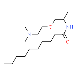 ChemSpider 2D Image | N-{1-[2-(Dimethylamino)ethoxy]-2-propanyl}decanamide | C17H36N2O2
