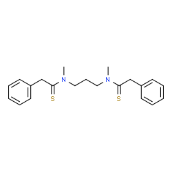ChemSpider 2D Image | N,N'-1,3-Propanediylbis(N-methyl-2-phenylethanethioamide) | C21H26N2S2