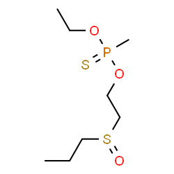 ChemSpider 2D Image | O-Ethyl O-[2-(propylsulfinyl)ethyl] methylphosphonothioate | C8H19O3PS2