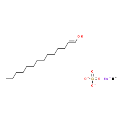 ChemSpider 2D Image | Sodium hydrogen sulfate - (1E)-1-tetradecen-1-ol (1:1:1:1) | C14H29NaO5S