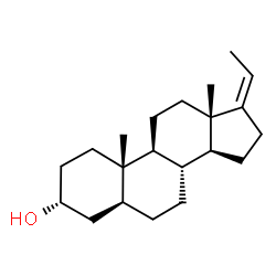ChemSpider 2D Image | (3alpha,5alpha,17Z)-Pregn-17-en-3-ol | C21H34O