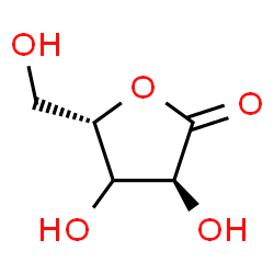 ChemSpider 2D Image | (3S,5S)-3,4-Dihydroxy-5-(hydroxymethyl)dihydro-2(3H)-furanone (non-preferred name) | C5H8O5