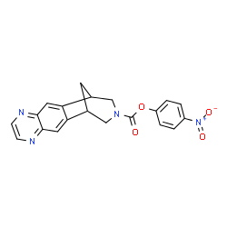 ChemSpider 2D Image | 4-Nitrophenyl 5,8,14-triazatetracyclo[10.3.1.0~2,11~.0~4,9~]hexadeca-2,4,6,8,10-pentaene-14-carboxylate | C20H16N4O4