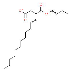 ChemSpider 2D Image | 3-[(1-Buten-1-yloxy)carbonyl]-4-pentadecenoate | C20H33O4