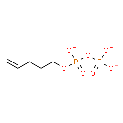 ChemSpider 2D Image | Diphosphoric acid, mono(4-penten-1-yl) ester, ion(3-) | C5H9O7P2