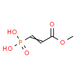 ChemSpider 2D Image | (3-Methoxy-3-oxo-1-propen-1-yl)phosphonic acid | C4H7O5P