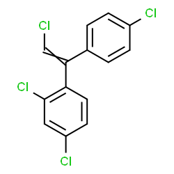 ChemSpider 2D Image | 2,4-Dichloro-1-[2-chloro-1-(4-chlorophenyl)vinyl]benzene | C14H8Cl4