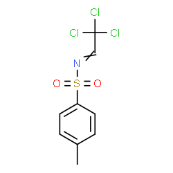 ChemSpider 2D Image | 4-Methyl-N-(2,2,2-trichloroethylidene)benzenesulfonamide | C9H8Cl3NO2S