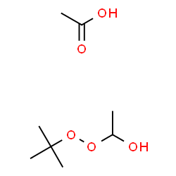 ChemSpider 2D Image | 1-[(2-Methyl-2-propanyl)peroxy]ethanol - acetic acid (1:1) | C8H18O5