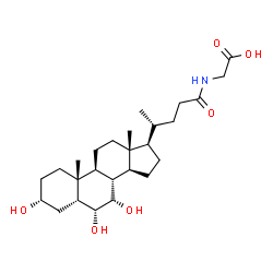 ChemSpider 2D Image | glycohyocholic acid | C26H43NO6