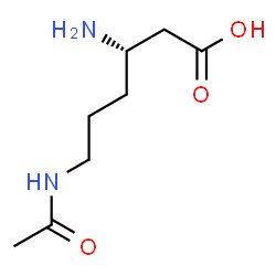 ChemSpider 2D Image | (3S)-6-Acetamido-3-aminohexanoic acid | C8H16N2O3