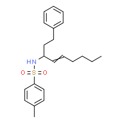 ChemSpider 2D Image | 4-Methyl-N-(1-phenyl-4-nonen-3-yl)benzenesulfonamide | C22H29NO2S