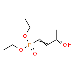 ChemSpider 2D Image | Diethyl [(3S)-3-hydroxy-1-buten-1-yl]phosphonate | C8H17O4P