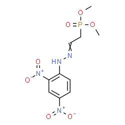 ChemSpider 2D Image | Dimethyl {2-[(2,4-dinitrophenyl)hydrazono]ethyl}phosphonate | C10H13N4O7P