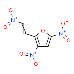 ChemSpider 2D Image | 3,5-Dinitro-2-(2-nitrovinyl)furan | C6H3N3O7