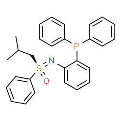 ChemSpider 2D Image | (2-{[Isobutyl(oxido)phenyl-lambda~6~-sulfanylidene]amino}phenyl)(diphenyl)phosphine | C28H28NOPS