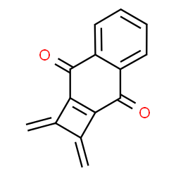 ChemSpider 2D Image | 1,2-Bis(methylene)-1,2-dihydrocyclobuta[b]naphthalene-3,8-dione | C14H8O2