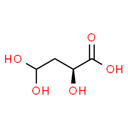 ChemSpider 2D Image | (2S)-2,4,4-Trihydroxybutanoic acid | C4H8O5