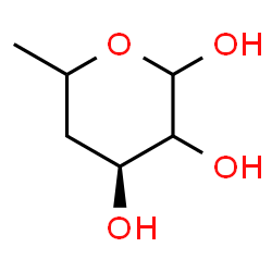 ChemSpider 2D Image | 4,6-Dideoxy-L-glycero-hexopyranose | C6H12O4