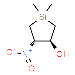 ChemSpider 2D Image | (3S,4S)-1,1-Dimethyl-4-nitro-3-silolanol | C6H13NO3Si