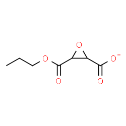 ChemSpider 2D Image | 3-(Propoxycarbonyl)-2-oxiranecarboxylate | C7H9O5