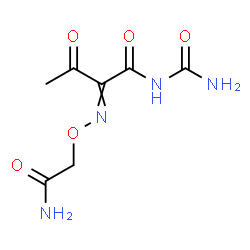 ChemSpider 2D Image | 2-[(2-Amino-2-oxoethoxy)imino]-N-carbamoyl-3-oxobutanamide | C7H10N4O5