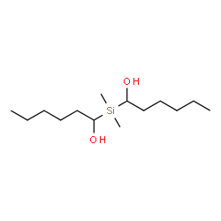 ChemSpider 2D Image | 1,1'-(Dimethylsilanediyl)di(1-hexanol) | C14H32O2Si