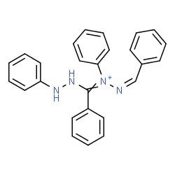 ChemSpider 2D Image | (2Z)-2-Benzylidene-1-phenyl-1-[phenyl(2-phenylhydrazino)methylene]hydrazinium | C26H23N4