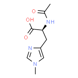 ChemSpider 2D Image | N-Acetyl-1-methyl-L-histidine | C9H13N3O3