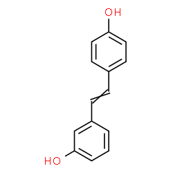 ChemSpider 2D Image | 3-[2-(4-Hydroxyphenyl)vinyl]phenol | C14H12O2