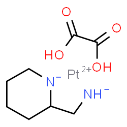 ChemSpider 2D Image | Platinum(2+) 2-(azanidylmethyl)piperidin-1-ide - ethanedioic acid (1:1:1) | C8H14N2O4Pt