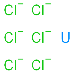 ChemSpider 2D Image | uranium;hexachloride | Cl6U