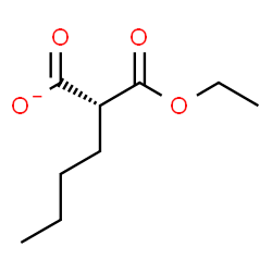 ChemSpider 2D Image | (2R)-2-(Ethoxycarbonyl)hexanoate | C9H15O4