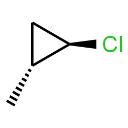ChemSpider 2D Image | (1R,2R)-1-Chloro-2-methylcyclopropane | C4H7Cl