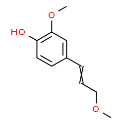 ChemSpider 2D Image | 2-Methoxy-4-(3-methoxy-1-propen-1-yl)phenol | C11H14O3