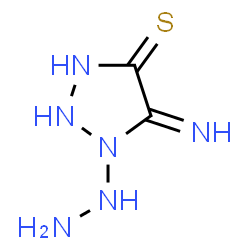 ChemSpider 2D Image | 1-Hydrazino-5-imino-1,2,3-triazolidine-4-thione | C2H6N6S