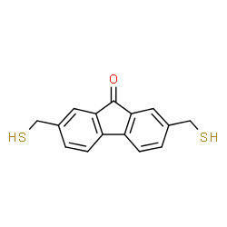 ChemSpider 2D Image | 2,7-Bis(sulfanylmethyl)-9H-fluoren-9-one | C15H12OS2