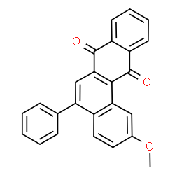 ChemSpider 2D Image | 2-Methoxy-5-phenyl-7,12-tetraphenedione | C25H16O3