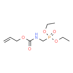 ChemSpider 2D Image | Diethyl ({[(allyloxy)carbonyl]amino}methyl)phosphonate | C9H18NO5P
