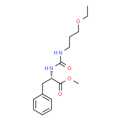 ChemSpider 2D Image | Methyl N-[(3-ethoxypropyl)carbamoyl]-L-phenylalaninate | C16H24N2O4
