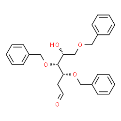 ChemSpider 2D Image | 3,4,6-Tri-O-benzyl-2-deoxy-D-arabino-hexose | C27H30O5