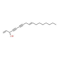 ChemSpider 2D Image | (3R,9E)-1,9-Heptadecadiene-4,6-diyn-3-ol | C17H24O