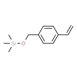 ChemSpider 2D Image | Trimethyl[(4-vinylbenzyl)oxy]silane | C12H18OSi