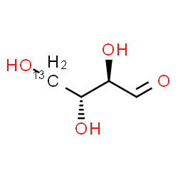 ChemSpider 2D Image | (2R,3R)-2,3,4-Trihydroxy(4-~13~C)butanal | C313CH8O4