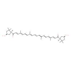 ChemSpider 2D Image | (3S,3'S,5S,5'S)-3,3'-Dihydroxy-kappa,kappa-carotene-6,6'-dione | C40H56O4