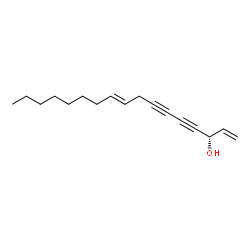 ChemSpider 2D Image | (3S,9E)-1,9-Heptadecadiene-4,6-diyn-3-ol | C17H24O